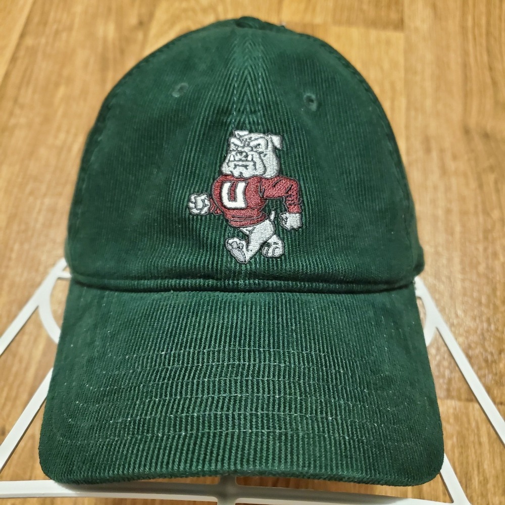 Under Armour Bulldog Hat Cap Adult Green‎ Corduroy Sportstyle Embroidered Logo
